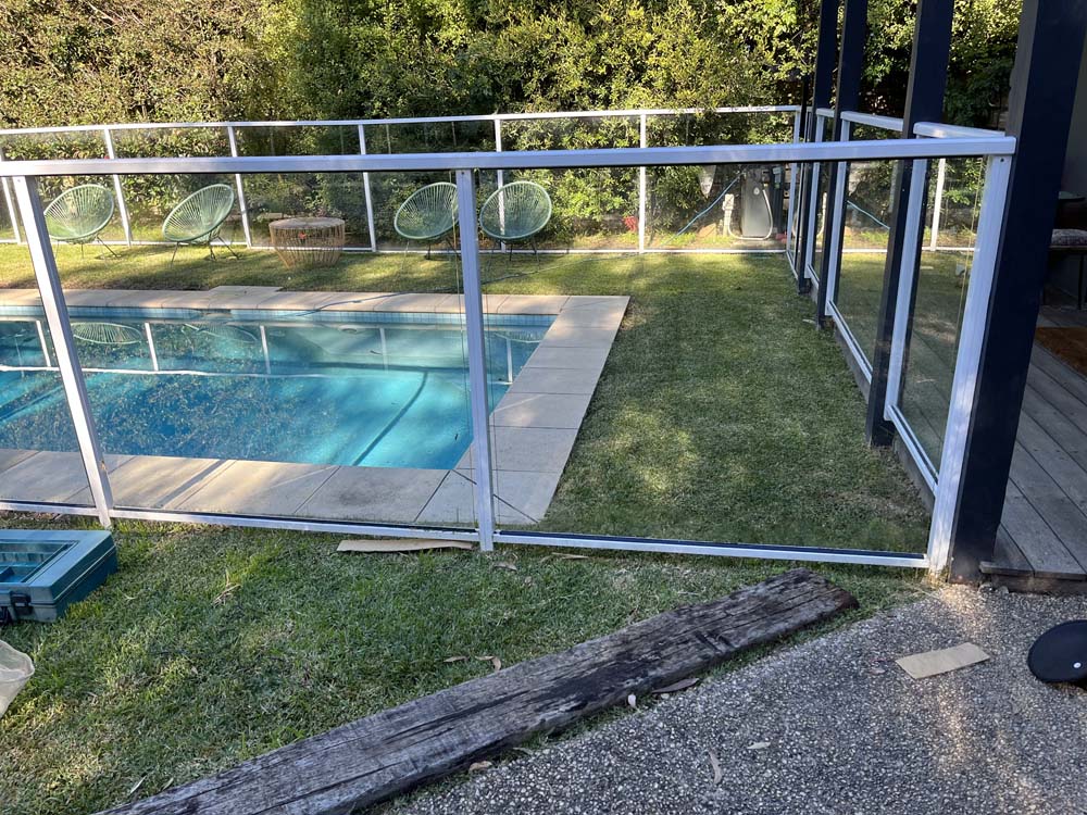Aluminium Framed Glass balustrade repair in Blairgowrie home